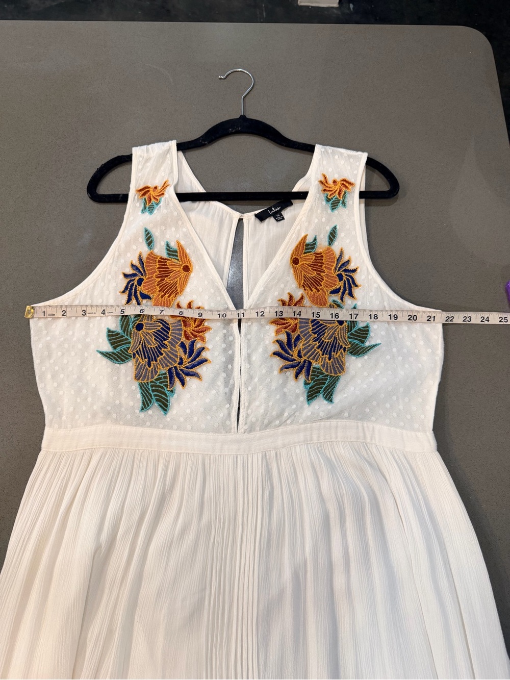 Lulus White Embroidered Maxi Dress - Size 1X - Picture 15 of 16